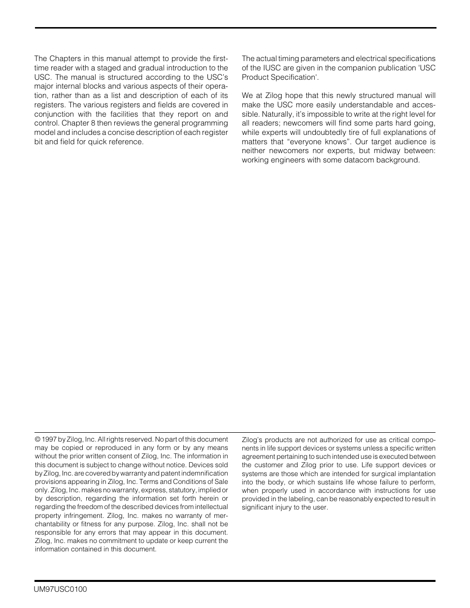 Zilog Z16C30 User Manual | Page 26 / 208