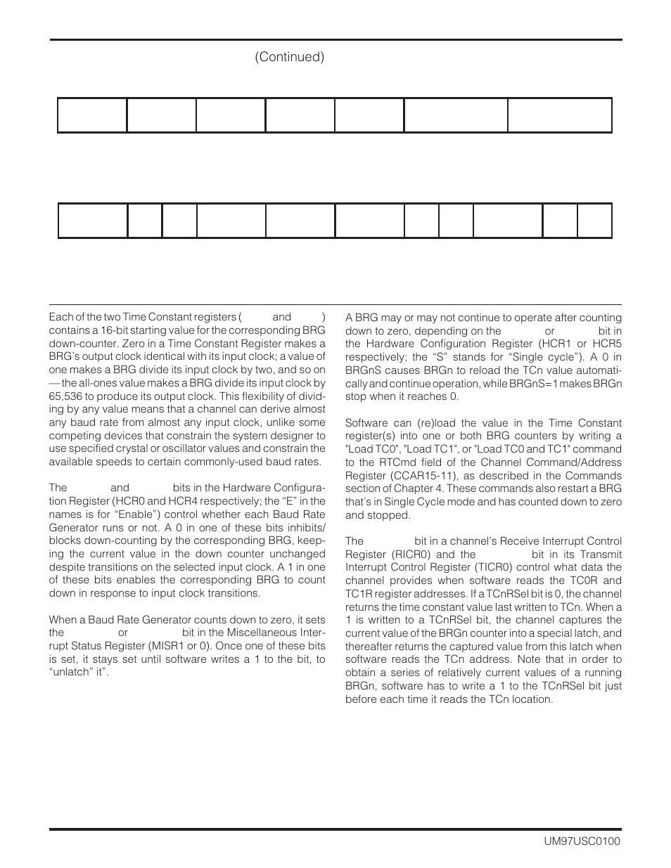 2 the baud rate generators (continued) | Zilog Z16C30 User Manual | Page 53 / 208