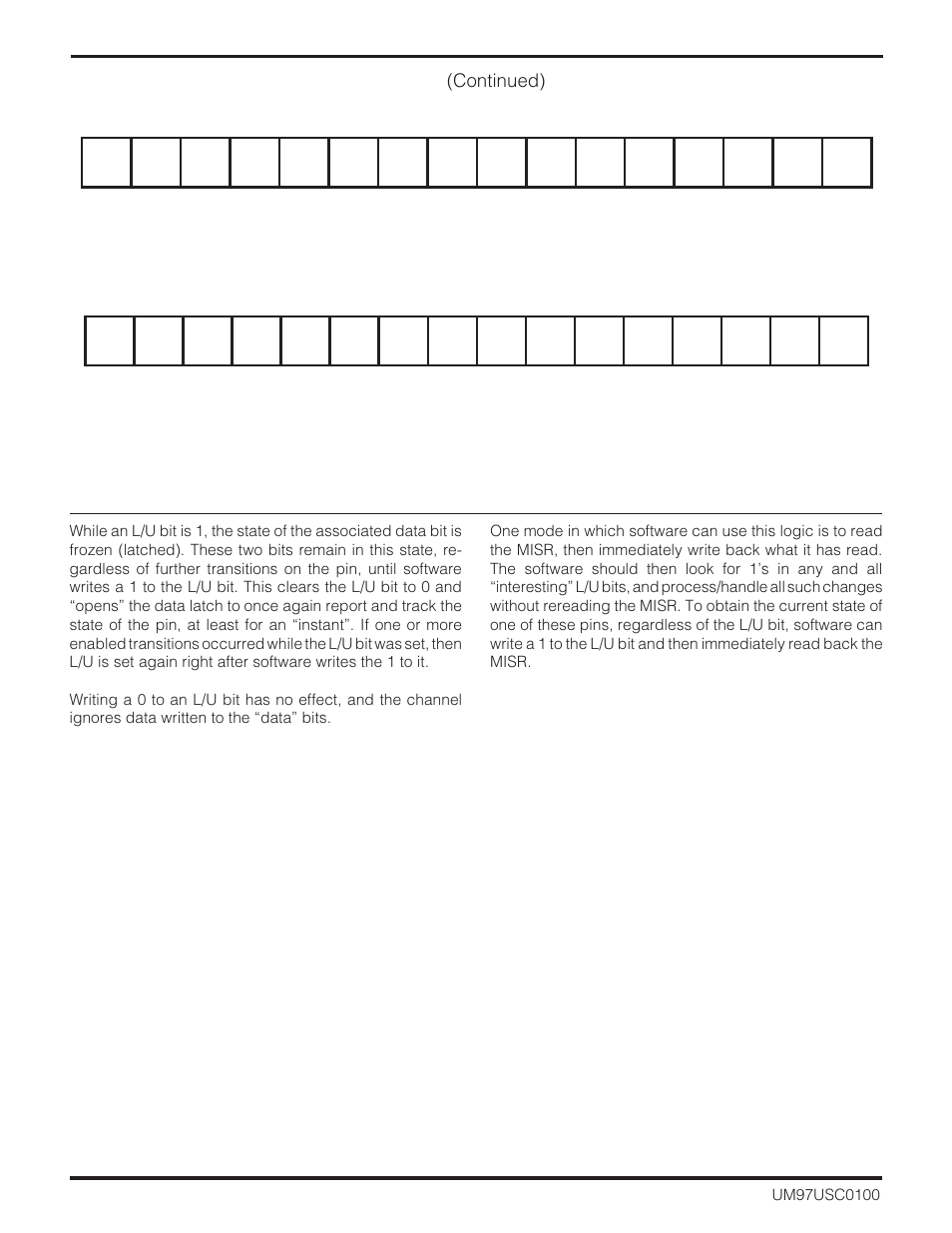 7 edge detection and interrupts (continued) | Zilog Z16C30 User Manual | Page 61 / 208