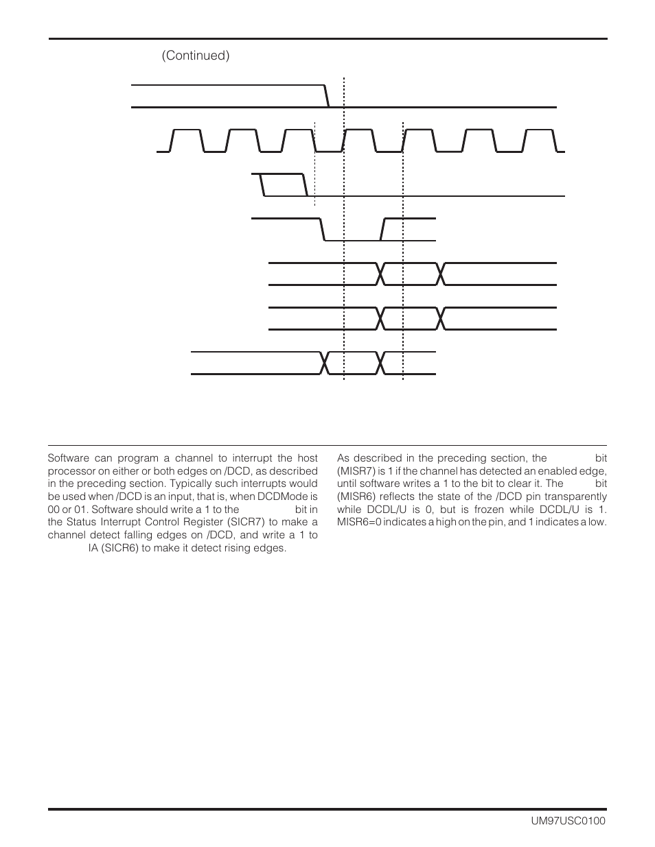 8 the /dcd pin (continued) | Zilog Z16C30 User Manual | Page 63 / 208