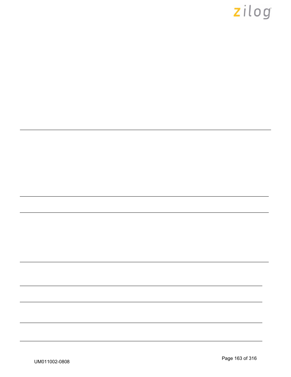 Zilog Z16C35 User Manual | Page 169 / 322