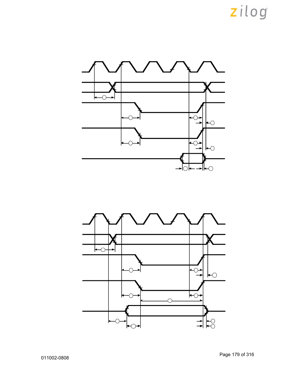 Z180 to i/o interface | Zilog Z16C35 User Manual | Page 185 / 322