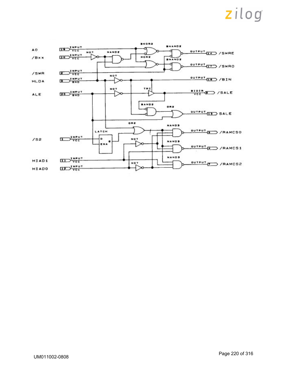 Zilog Z16C35 User Manual | Page 226 / 322