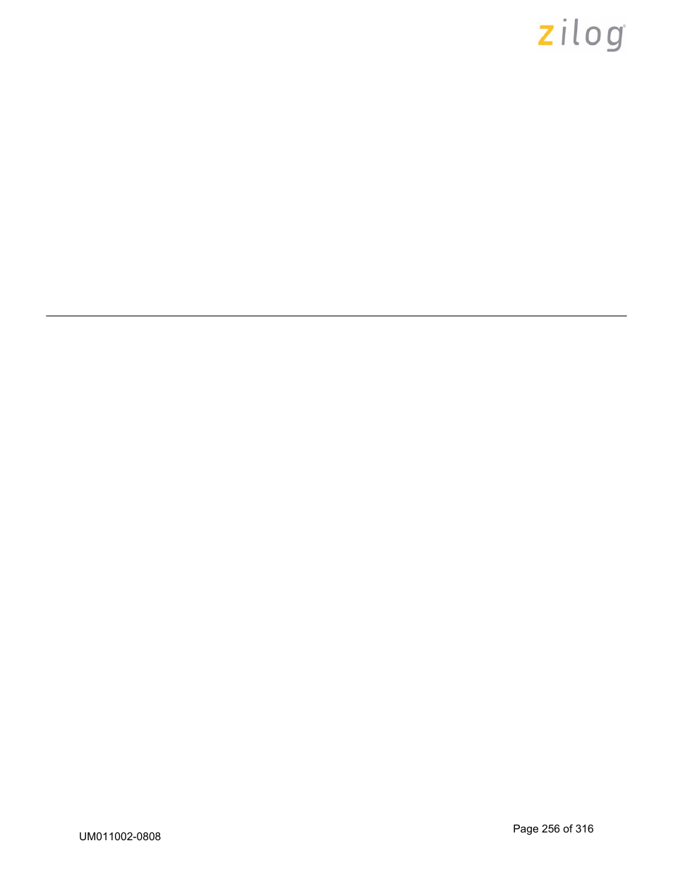 Zilog Z16C35 User Manual | Page 262 / 322