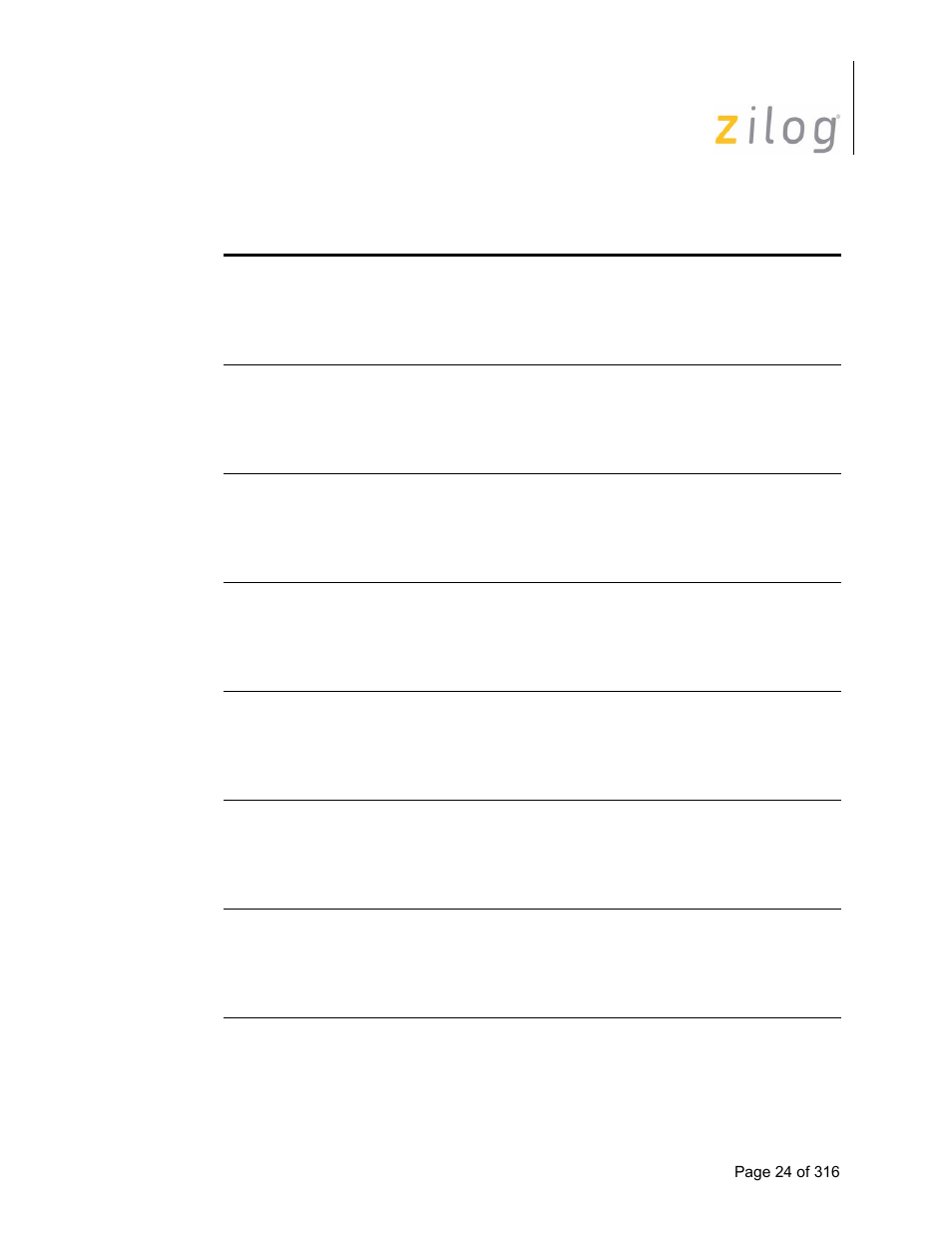 Zilog Z16C35 User Manual | Page 30 / 322