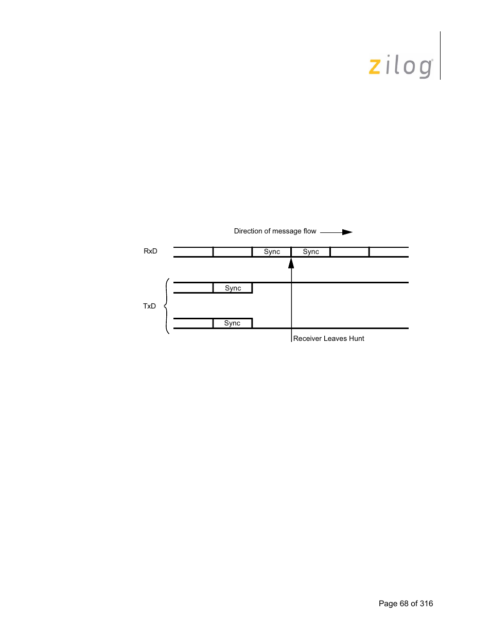 3 transmitter/receiver synchronization, Transmitter/receiver synchronization | Zilog Z16C35 User Manual | Page 74 / 322