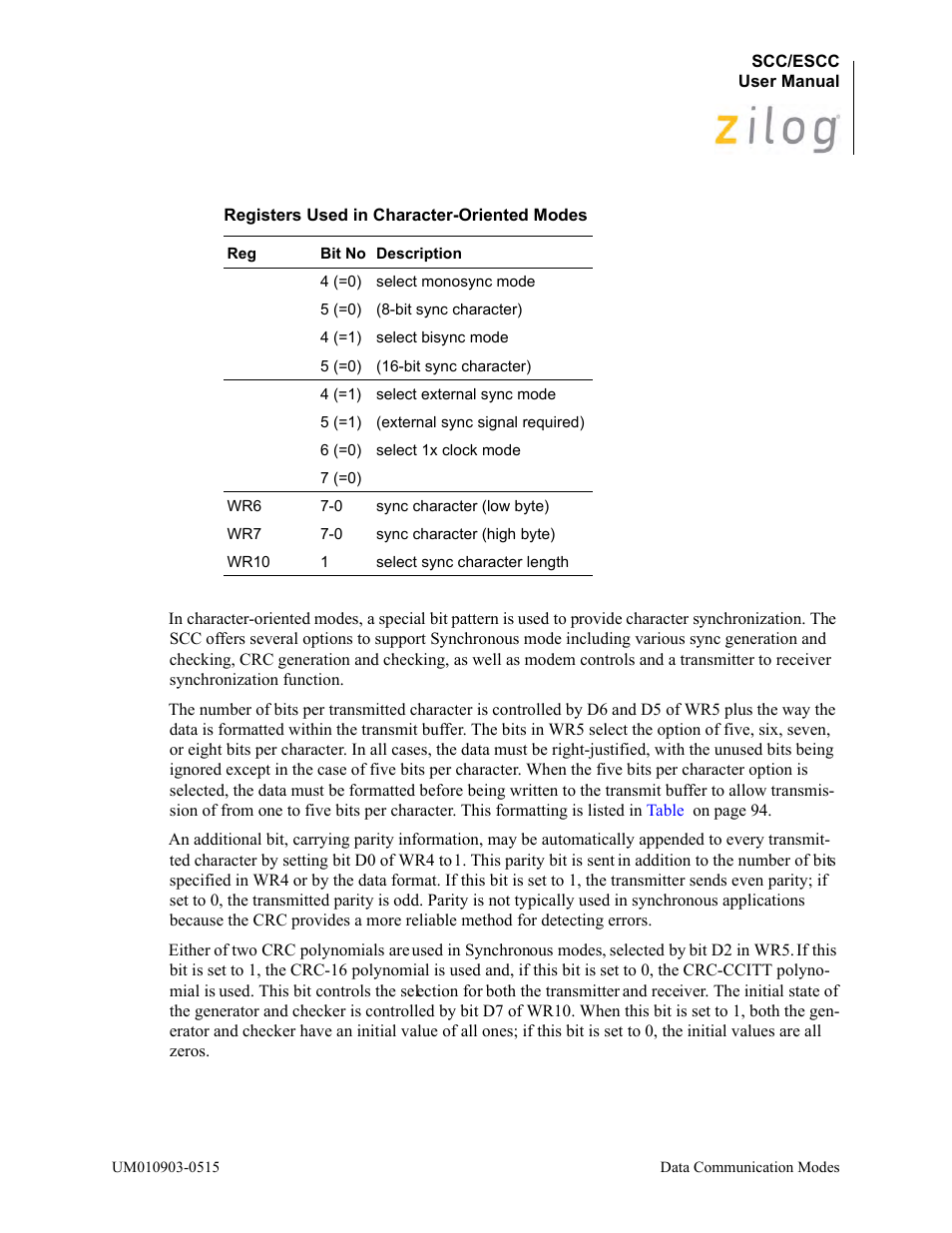 Zilog Z80230 User Manual | Page 108 / 394
