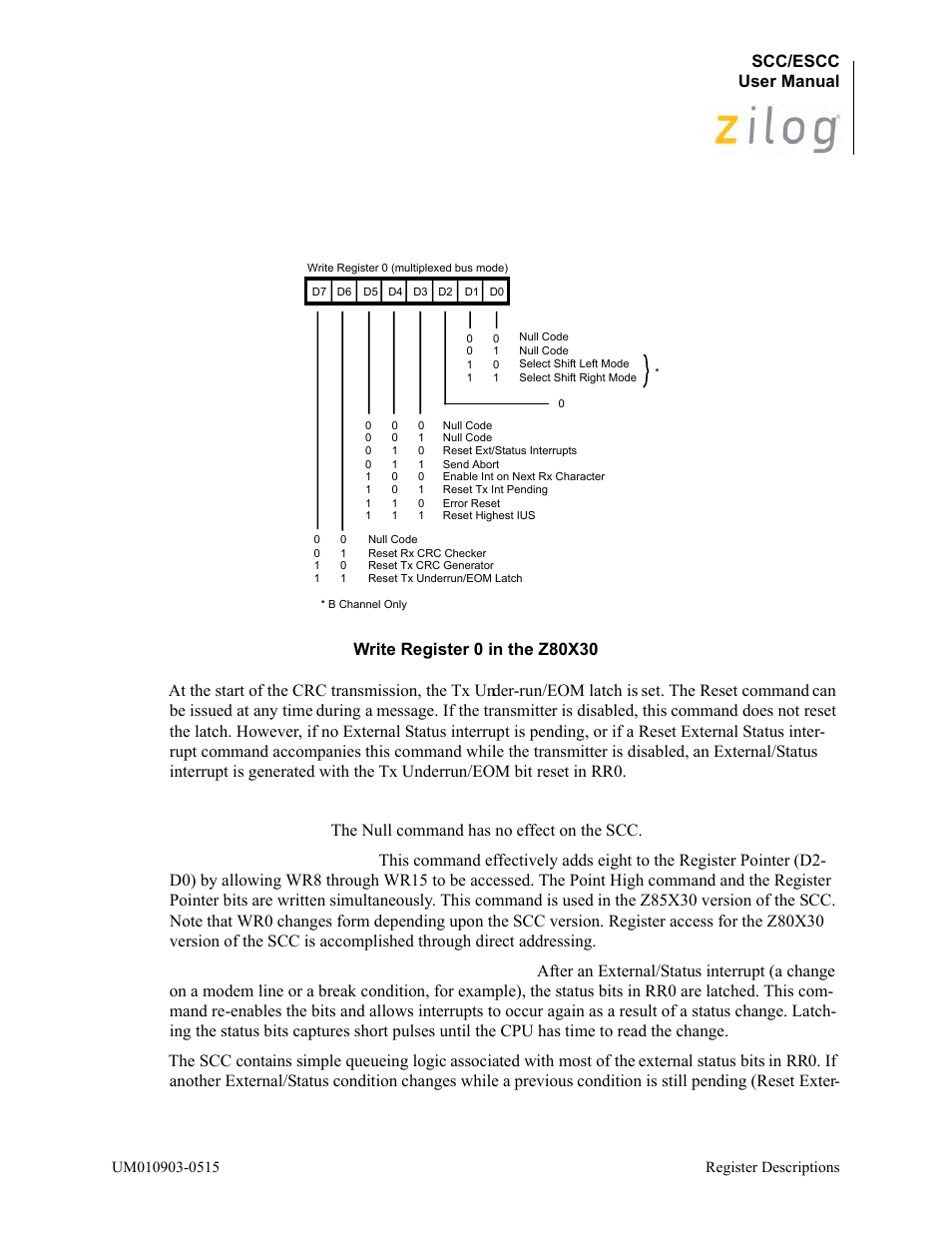 Figure, Scc/escc user manual | Zilog Z80230 User Manual | Page 148 / 394