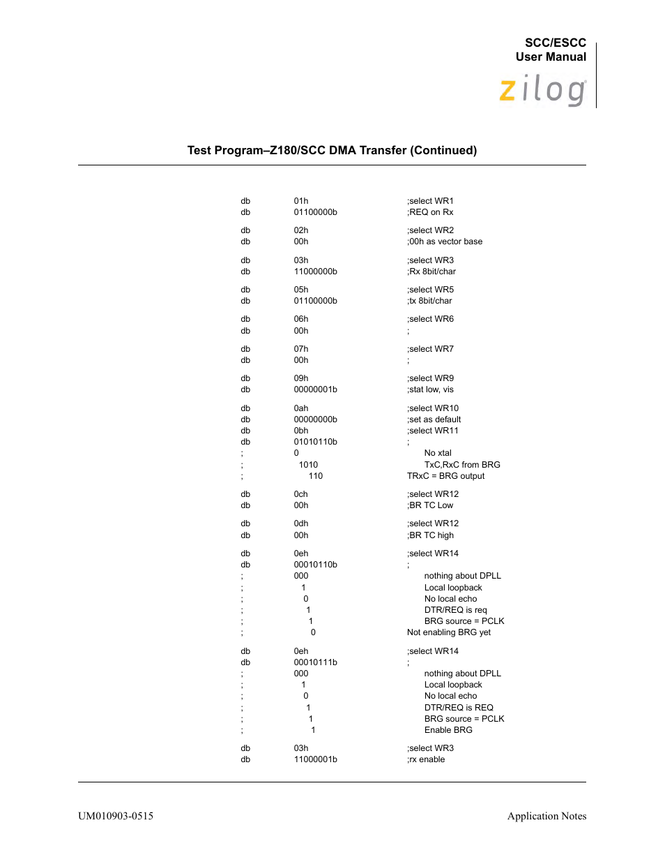 Scc/escc user manual | Zilog Z80230 User Manual | Page 254 / 394