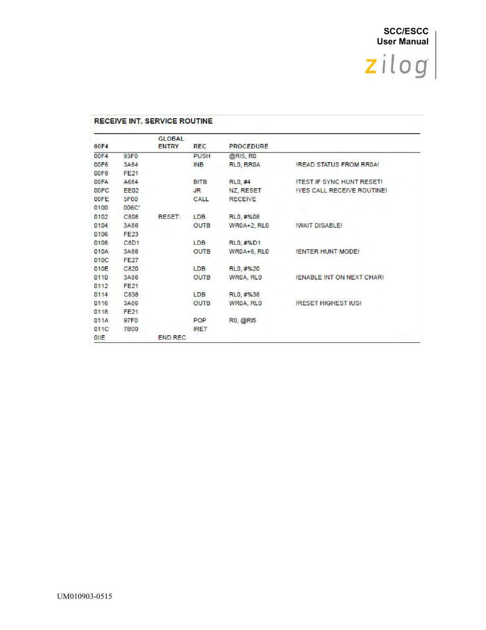 Zilog Z80230 User Manual | Page 293 / 394