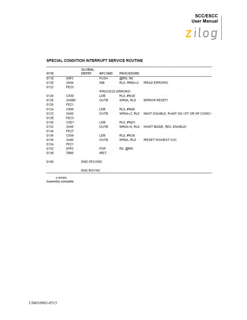 Zilog Z80230 User Manual | Page 294 / 394