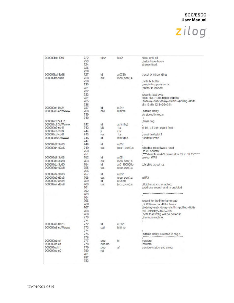 Zilog Z80230 User Manual | Page 343 / 394