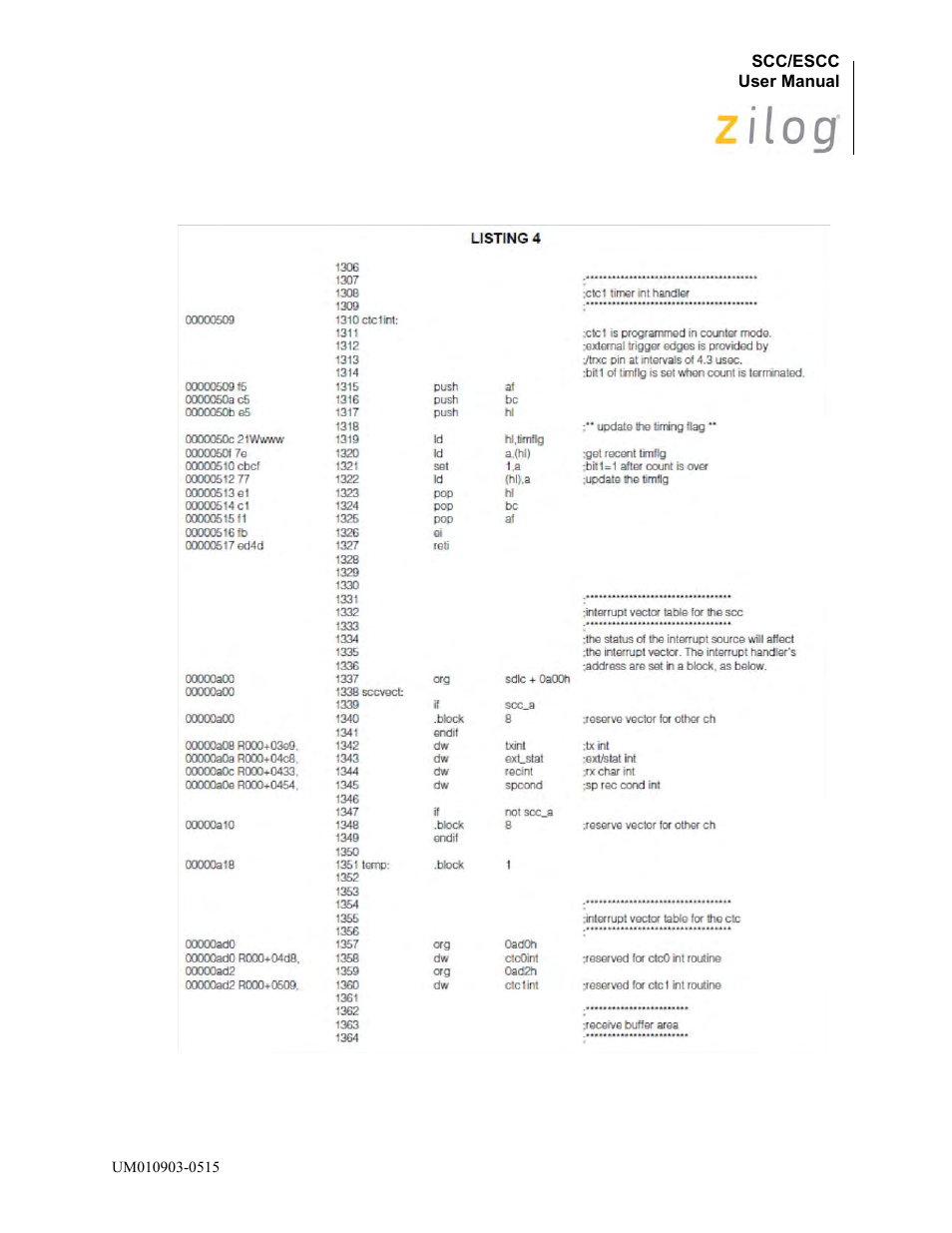 Zilog Z80230 User Manual | Page 347 / 394