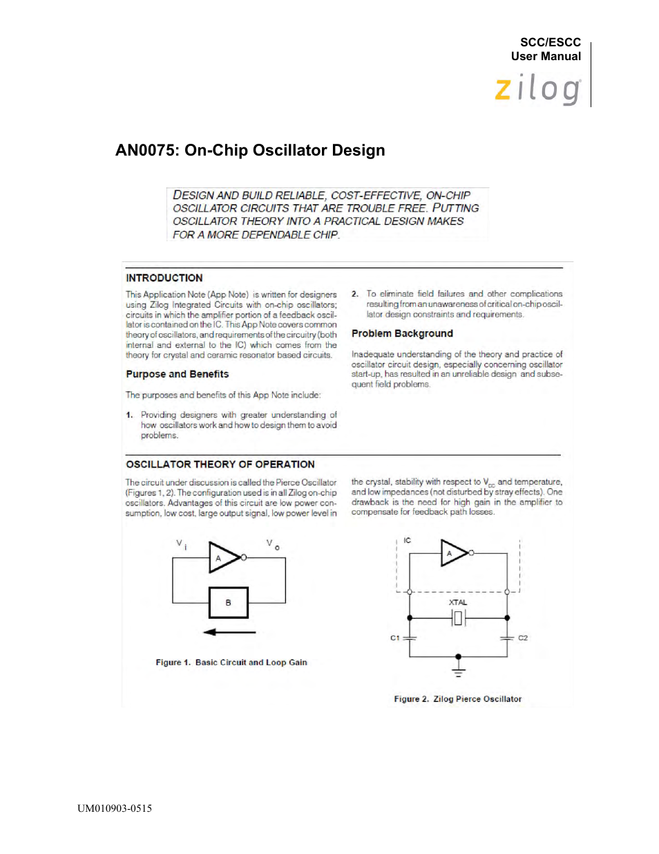 An0075: on-chip oscillator design | Zilog Z80230 User Manual | Page 351 / 394