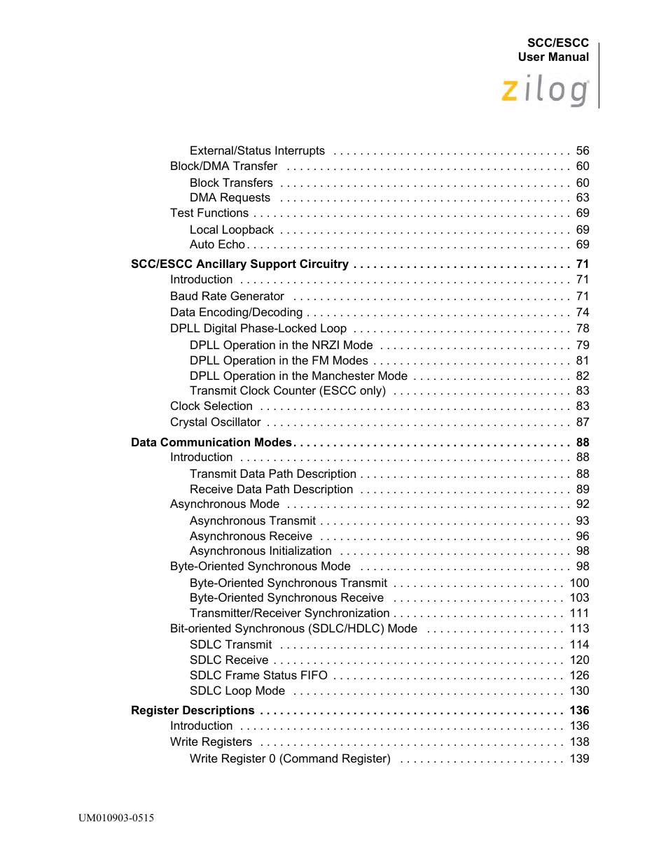 Zilog Z80230 User Manual | Page 5 / 394