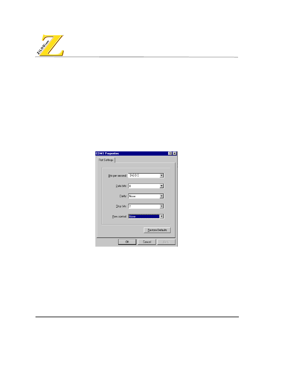 Downloading a compiled file, Open the terminal, Igure | 11 s, Ettings, Hyper, Terminal, Monitor | Zilog Z80380 User Manual | Page 32 / 116