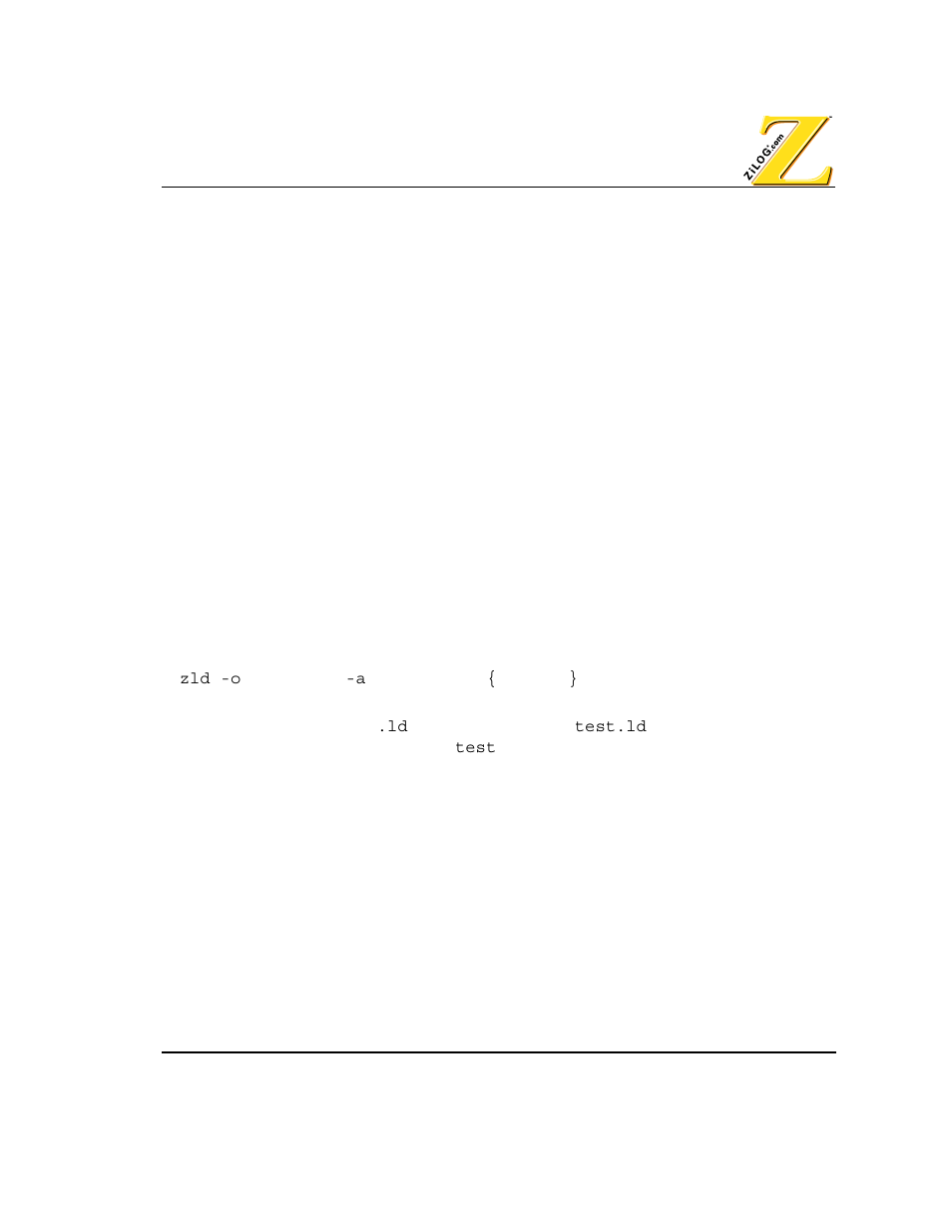 Configuring the linker with zds, Using the linker with the command line | Zilog Z80380 User Manual | Page 55 / 116