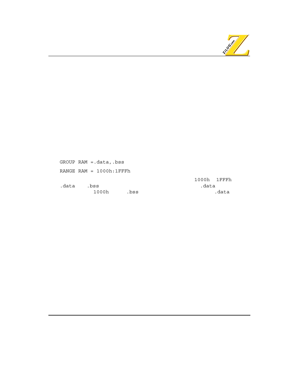 Linker command group, Linker command locate, Linker command order | Zilog Z80380 User Manual | Page 59 / 116