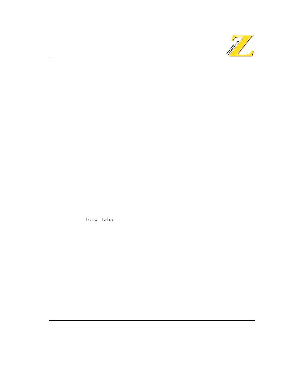 Labs function | Zilog Z80380 User Manual | Page 73 / 116