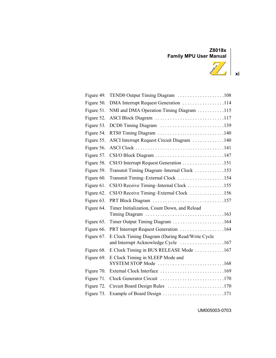 Zilog Z80180 User Manual | Page 10 / 326