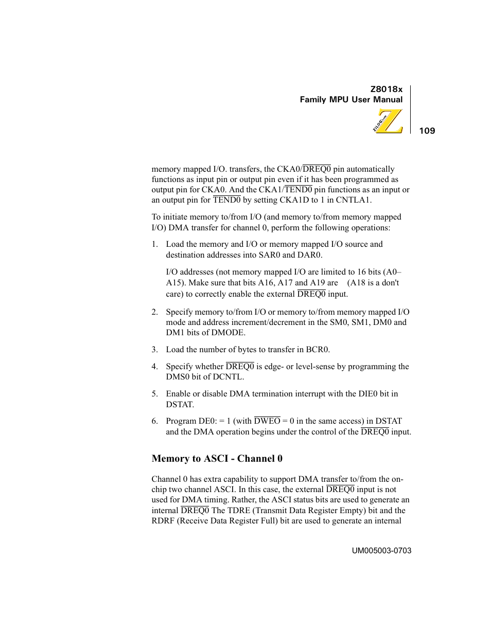 Zilog Z80180 User Manual | Page 124 / 326