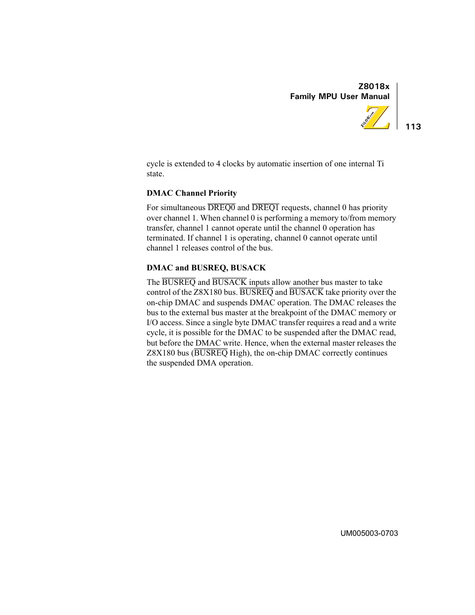 Zilog Z80180 User Manual | Page 128 / 326