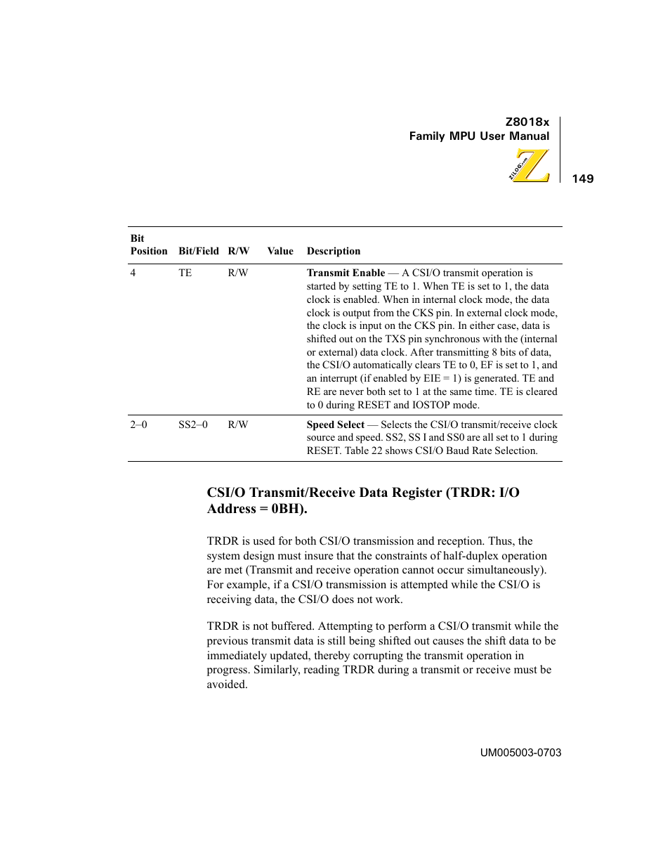 Zilog Z80180 User Manual | Page 164 / 326