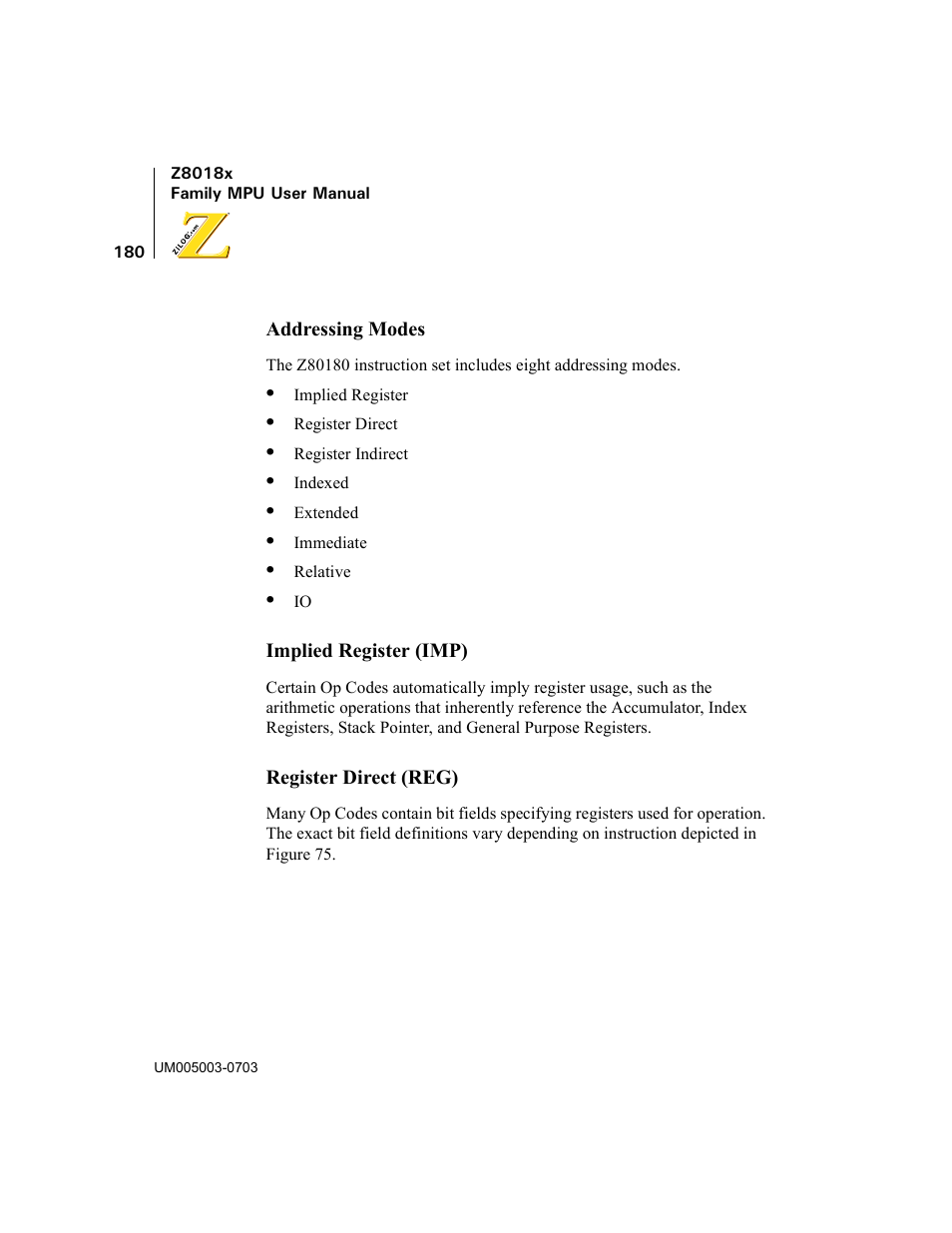 Zilog Z80180 User Manual | Page 195 / 326