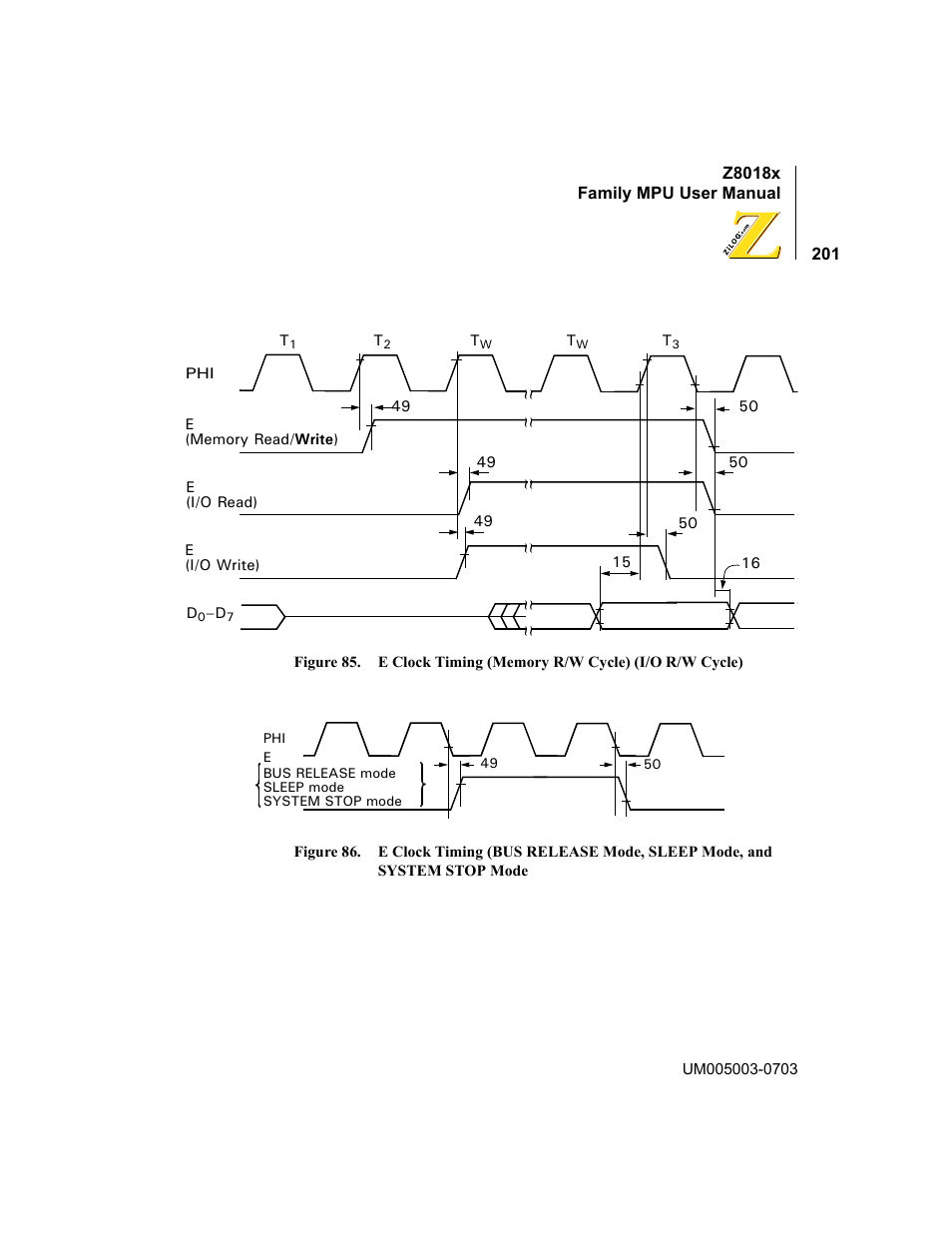 System stop mode | Zilog Z80180 User Manual | Page 217 / 326