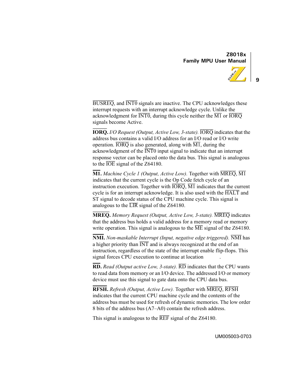 Zilog Z80180 User Manual | Page 24 / 326
