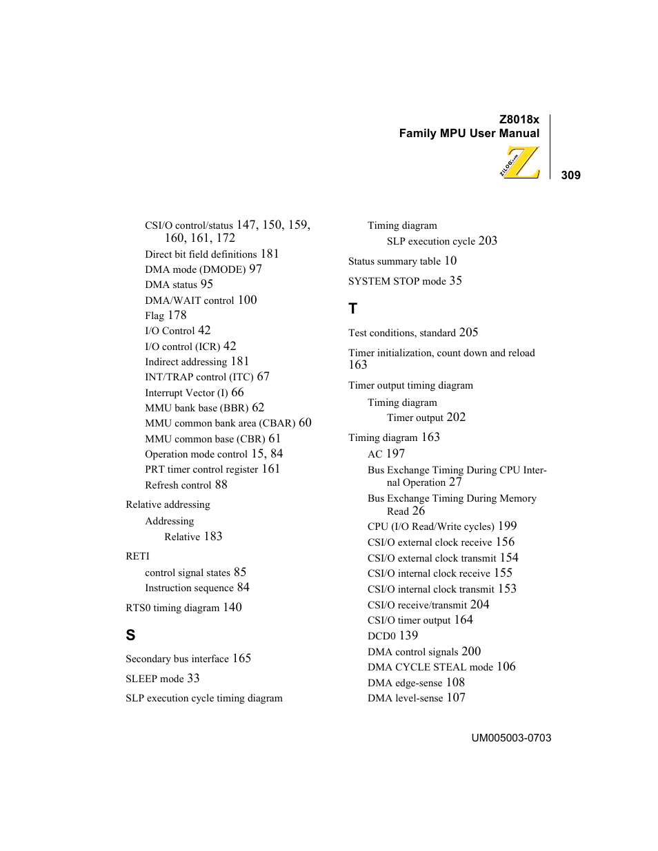 Zilog Z80180 User Manual | Page 325 / 326