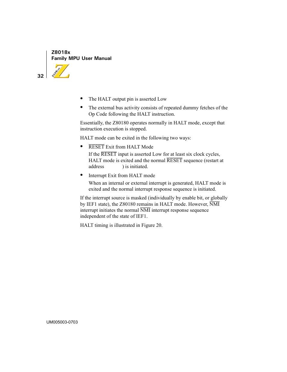 Zilog Z80180 User Manual | Page 47 / 326