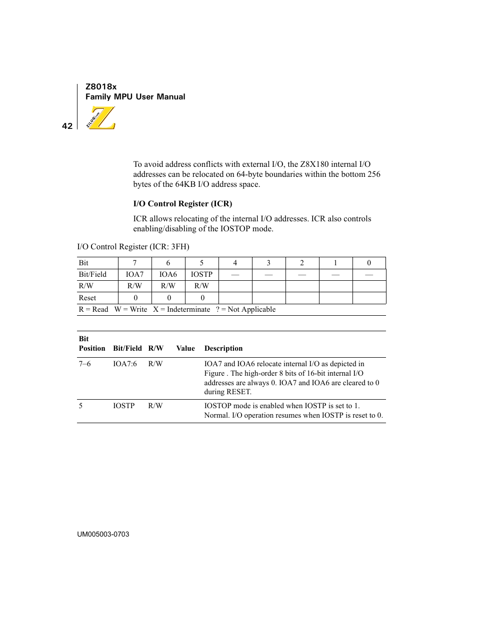 Zilog Z80180 User Manual | Page 57 / 326