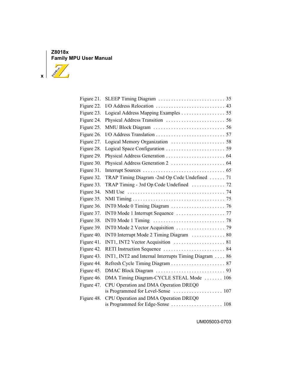 Zilog Z80180 User Manual | Page 9 / 326