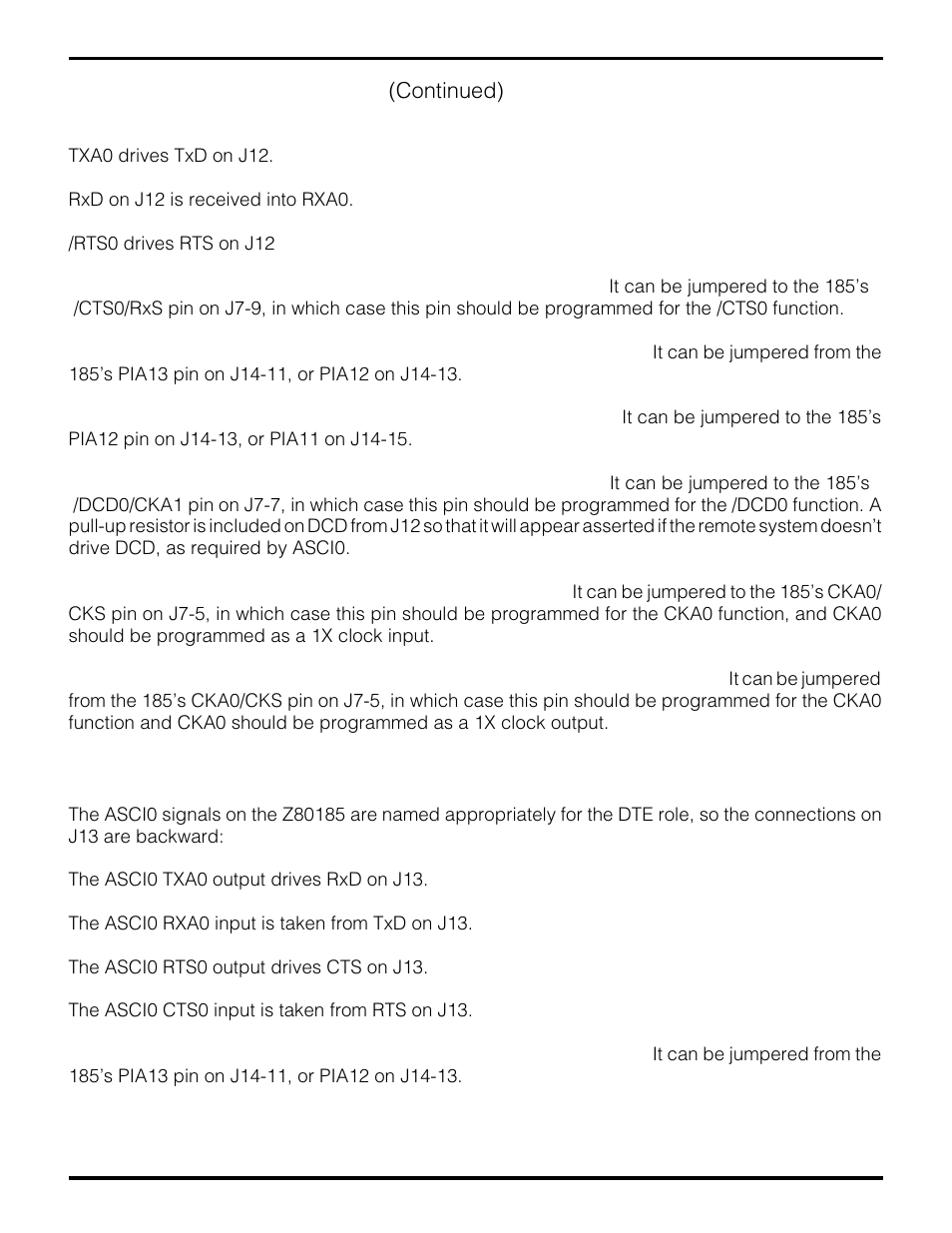 Setting up the hardware (continued) | Zilog Z80195 User Manual | Page 14 / 47