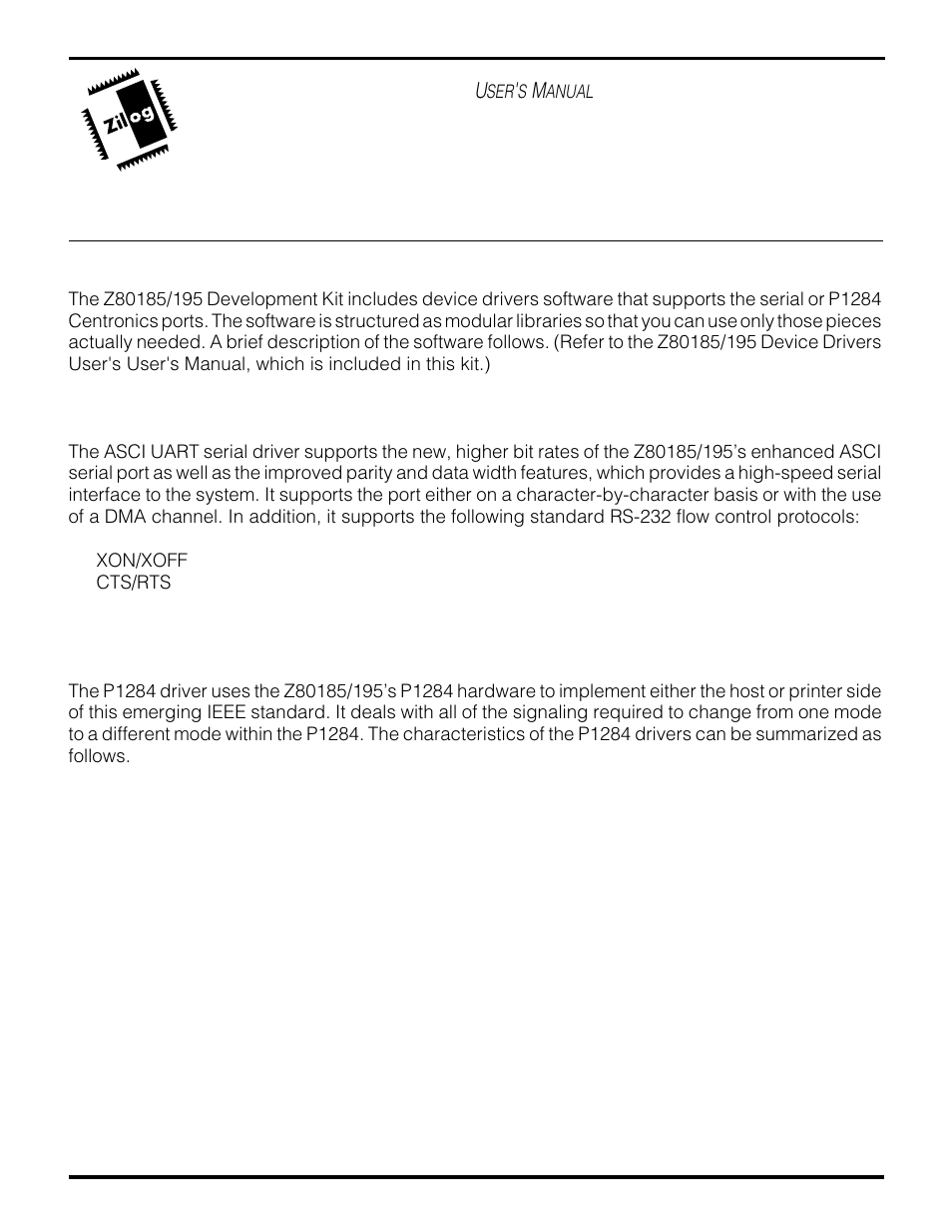 Ppendix | Zilog Z80195 User Manual | Page 44 / 47