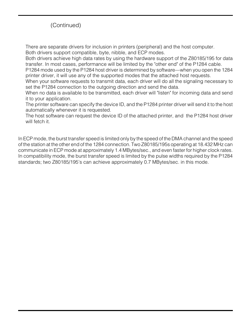 Overview (continued) | Zilog Z80195 User Manual | Page 45 / 47