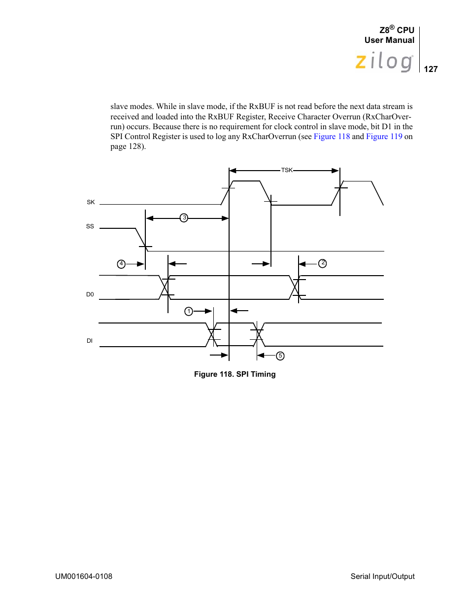 Zilog Z86193 User Manual | Page 134 / 260