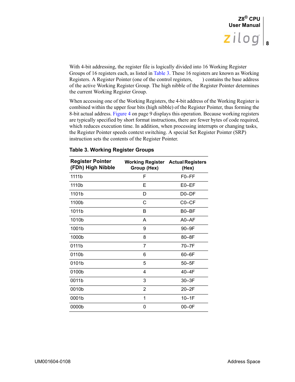 Zilog Z86193 User Manual | Page 15 / 260