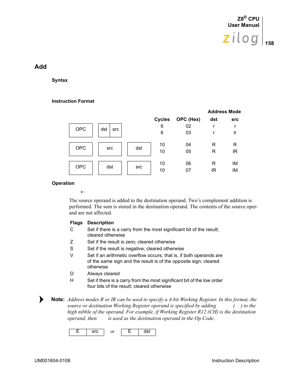 Zilog Z86193 User Manual | Page 165 / 260