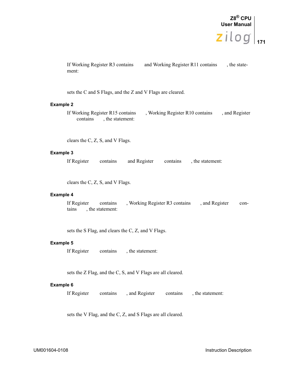 Zilog Z86193 User Manual | Page 178 / 260