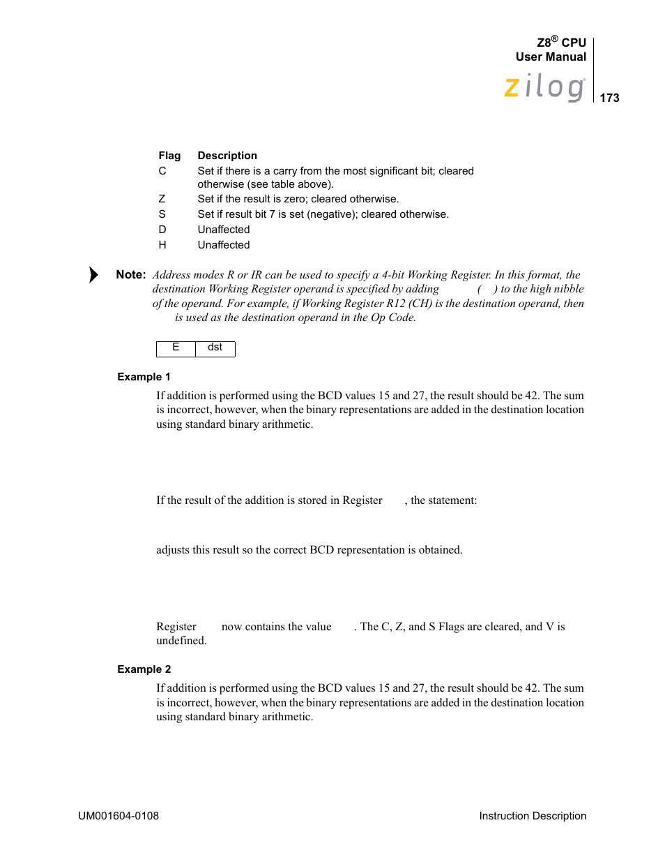 Zilog Z86193 User Manual | Page 180 / 260