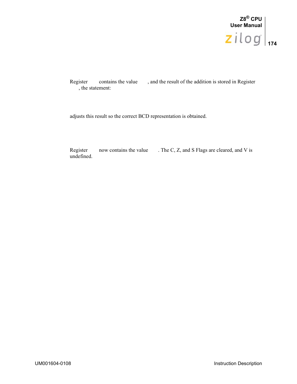 Zilog Z86193 User Manual | Page 181 / 260