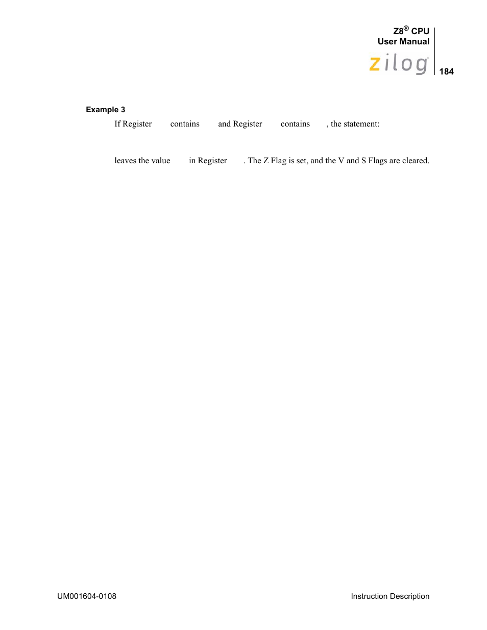 Zilog Z86193 User Manual | Page 191 / 260