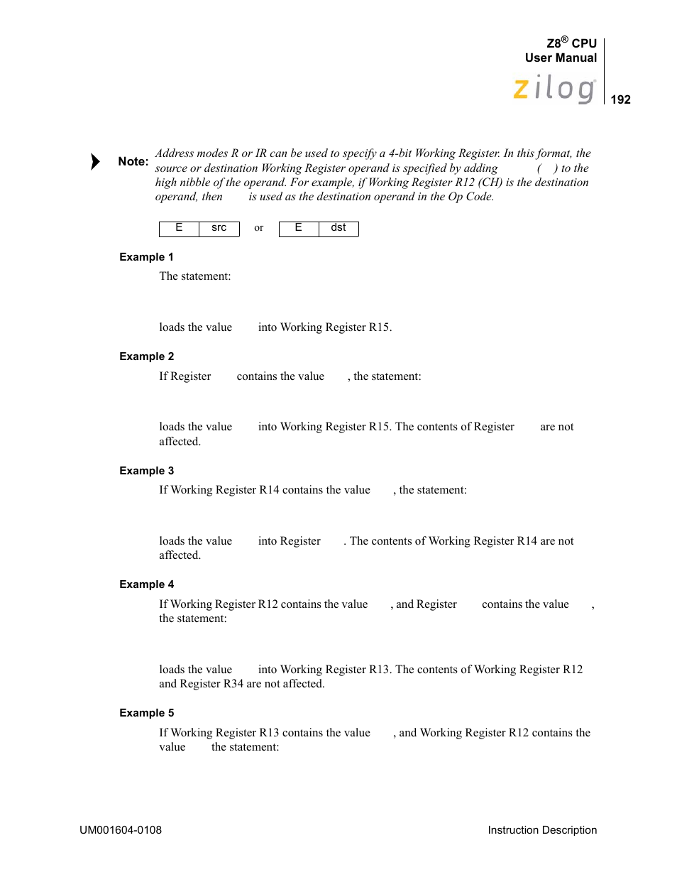 Zilog Z86193 User Manual | Page 199 / 260