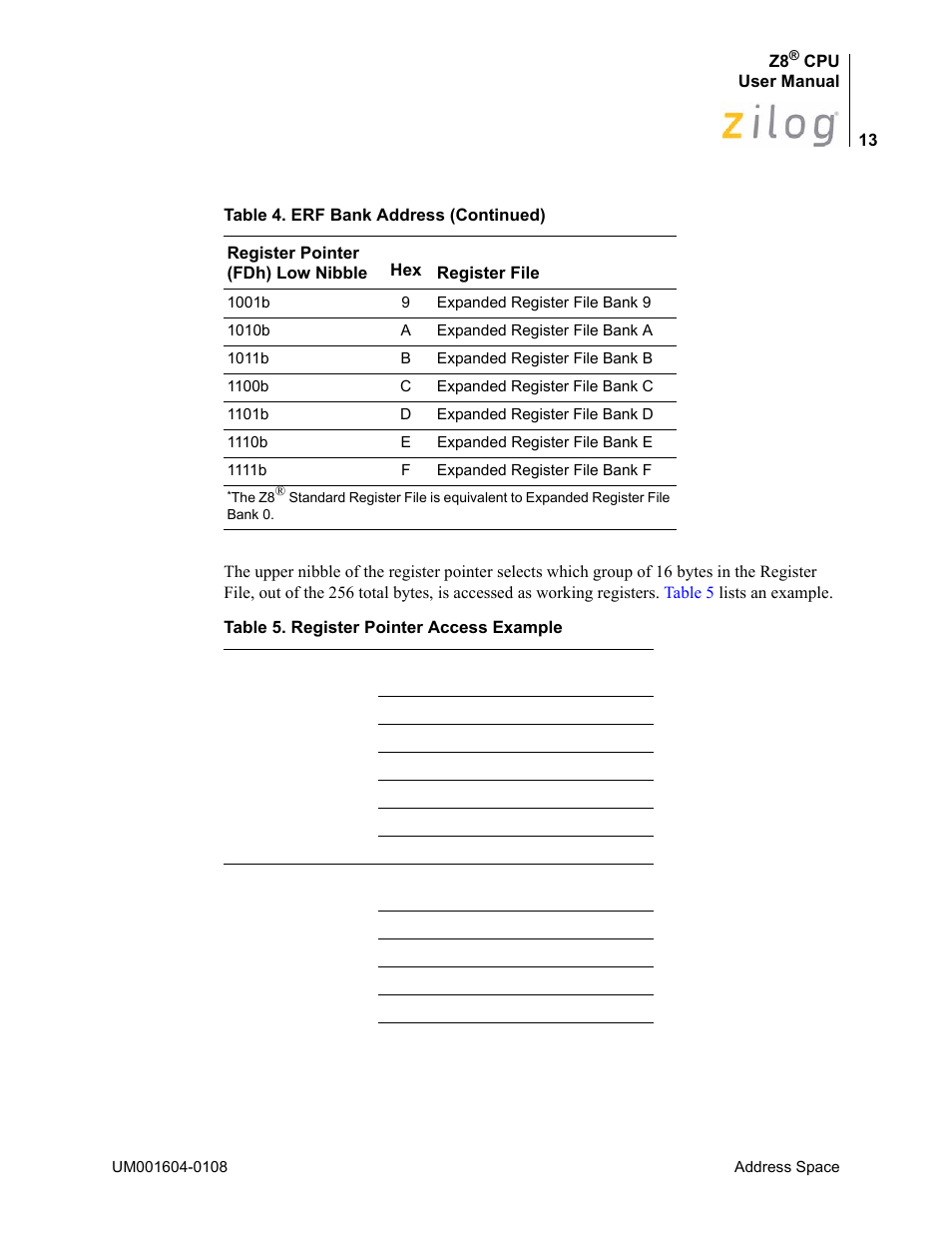 Zilog Z86193 User Manual | Page 20 / 260