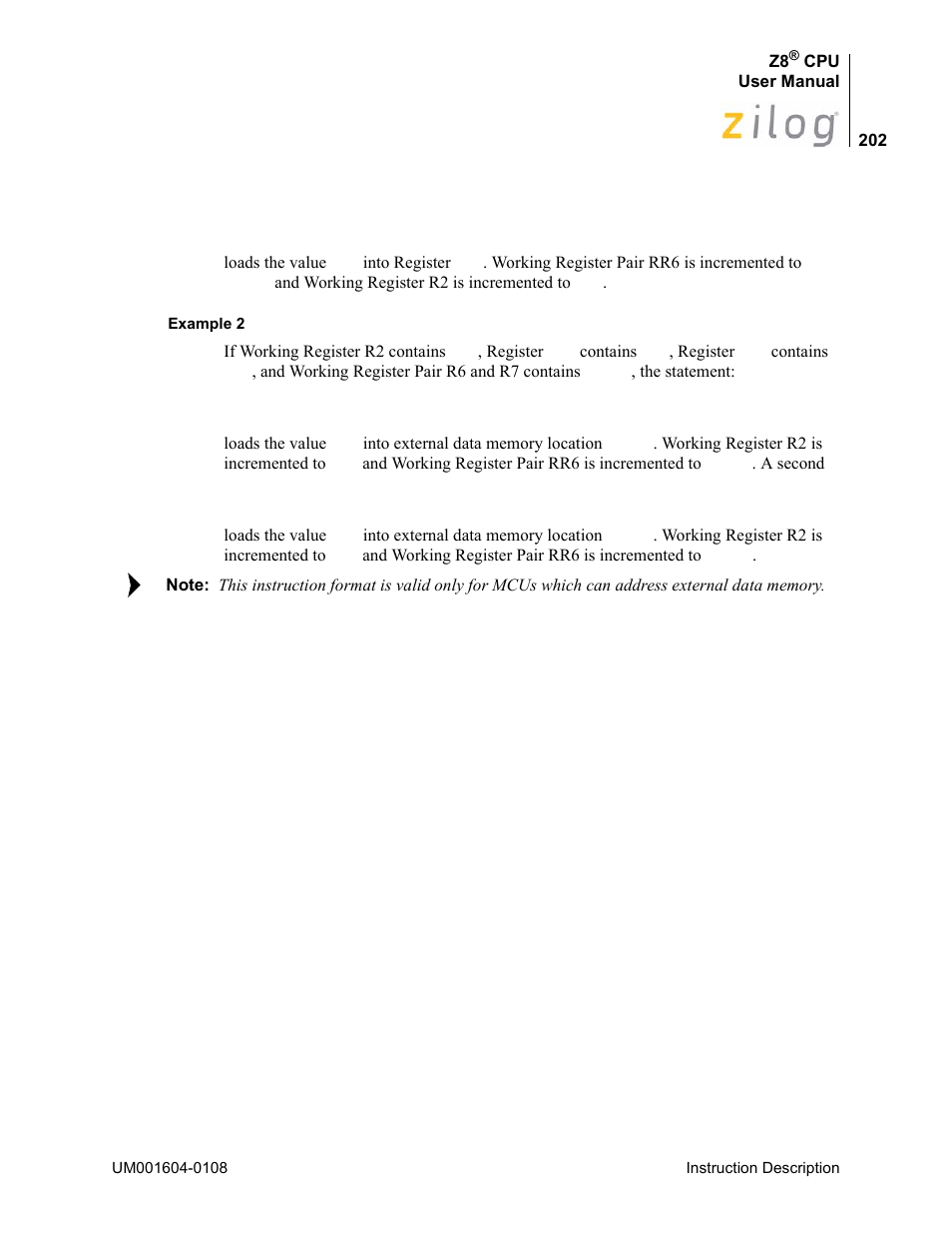 Zilog Z86193 User Manual | Page 209 / 260