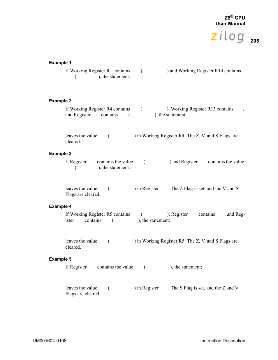 Zilog Z86193 User Manual | Page 212 / 260