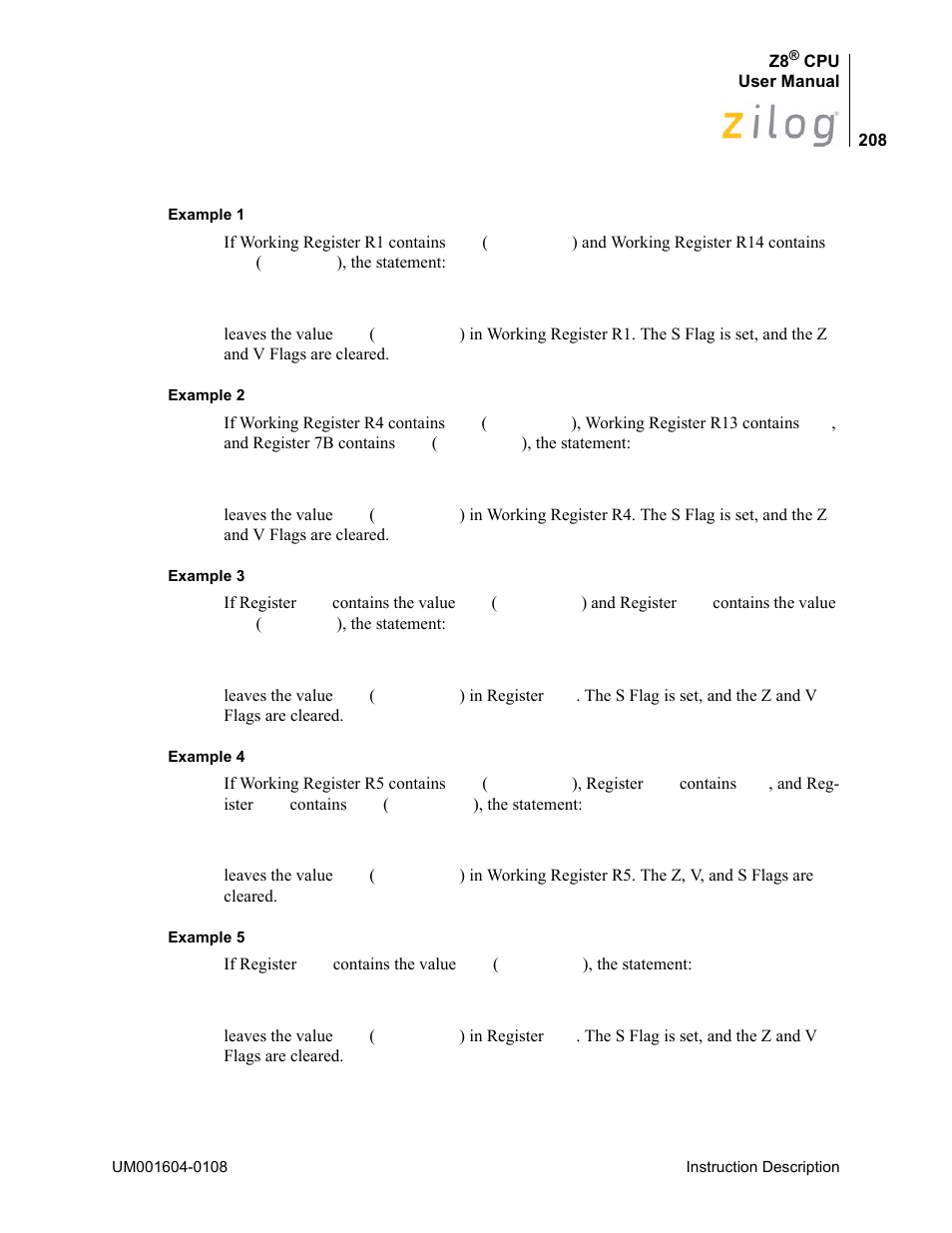 Zilog Z86193 User Manual | Page 215 / 260