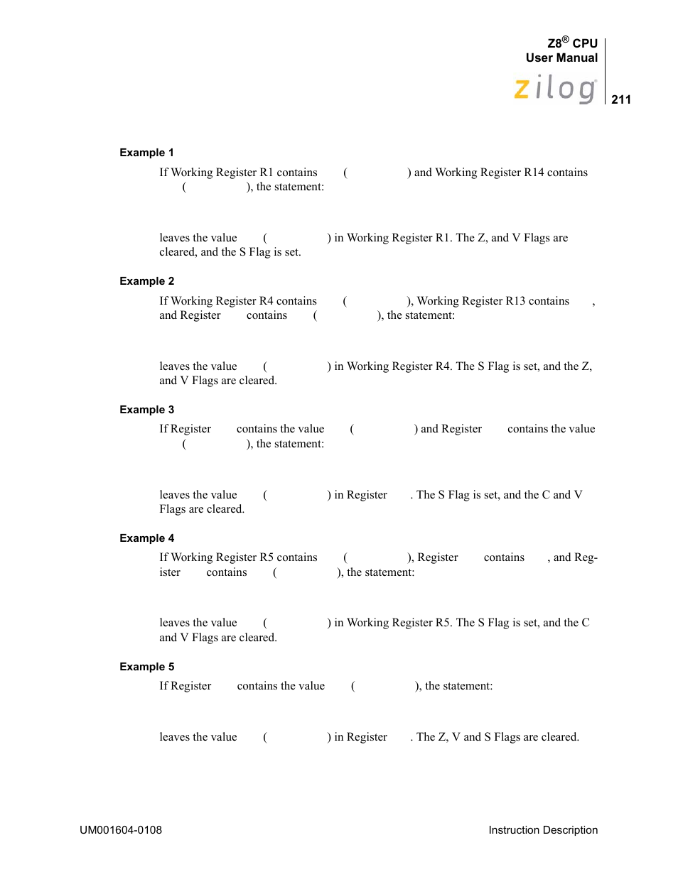 Zilog Z86193 User Manual | Page 218 / 260